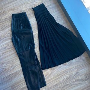 Zara skirt & croc pant